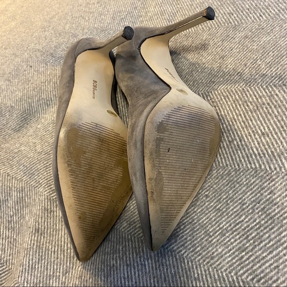 BCBG Grey Suede Heels - Picture 4 of 5